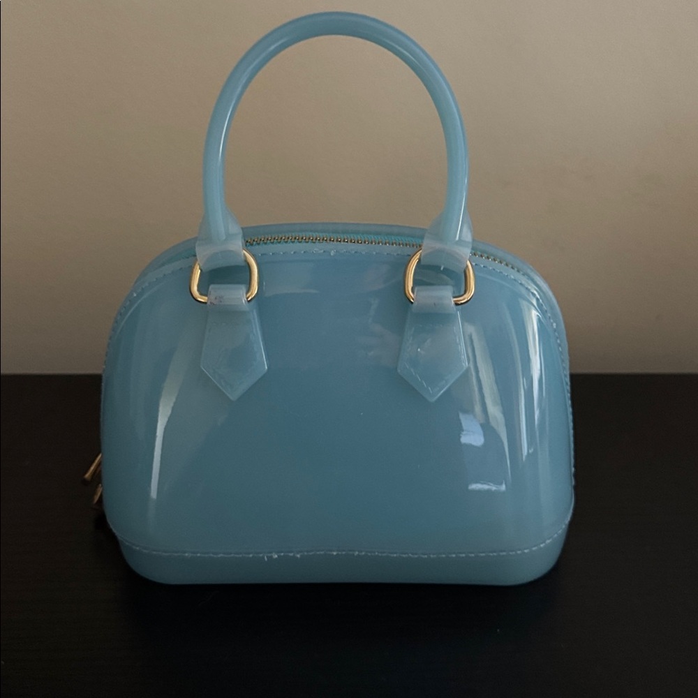Chic Light Blue Handbag